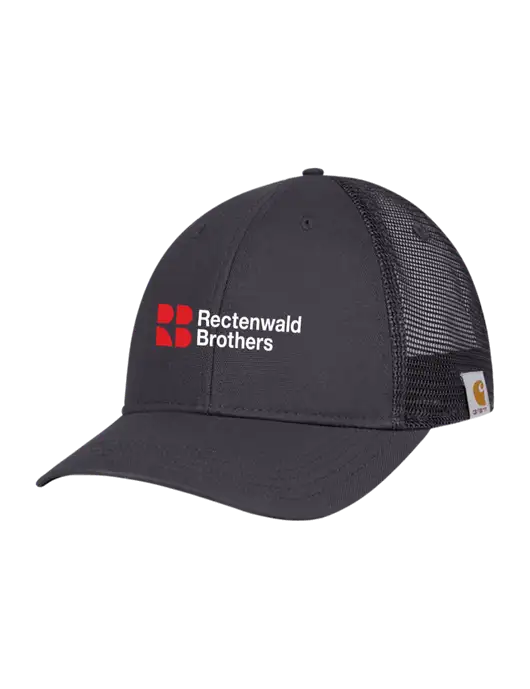 Carhartt Dark Grey Canvas Trucker Cap w/Rectenwald Brothers