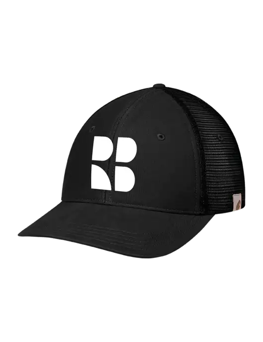 Carhartt Black Canvas Trucker Cap w/RB Logo