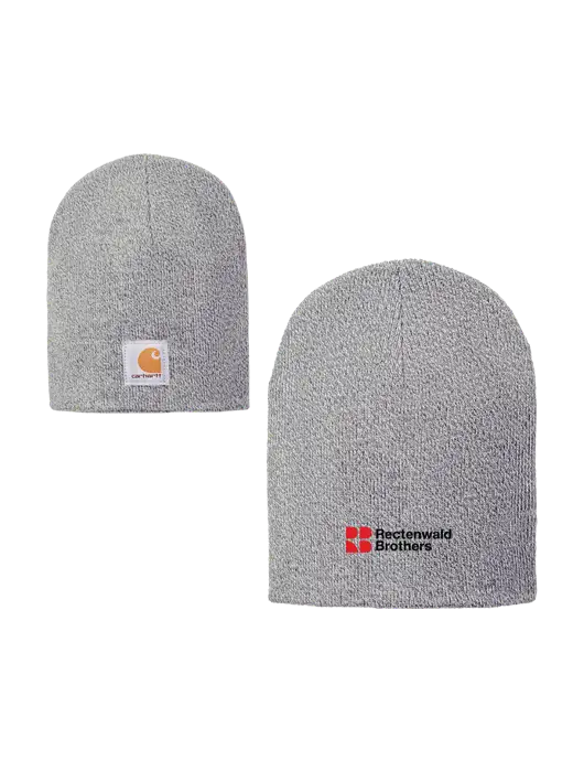 Carhartt Light Grey Heather Acrylic Knit Hat w/Rectenwald Brothers