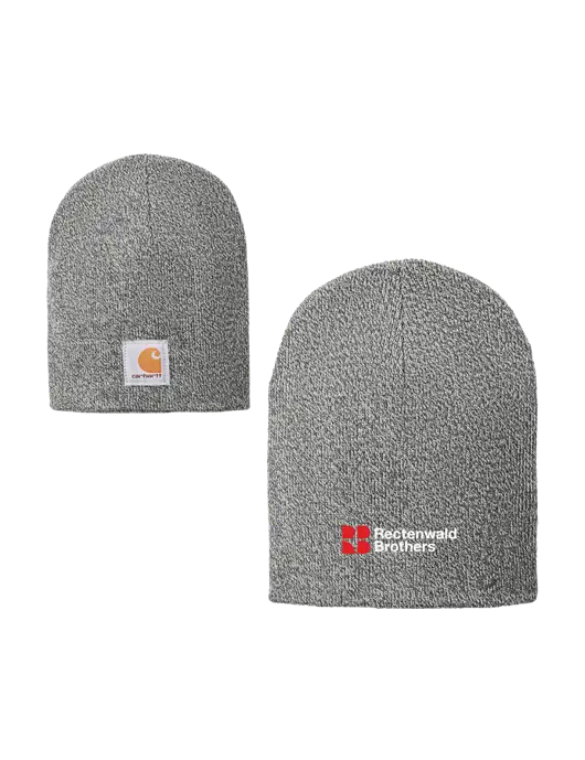 Carhartt Medium Grey Heather Acrylic Knit Hat w/Rectenwald Brothers