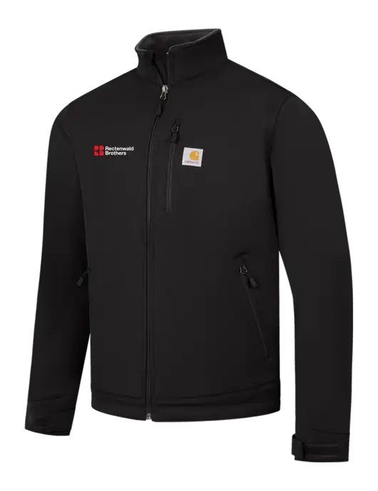 Carhartt Black Crowley Soft Shell Jacket w/Rectenwald Brothers