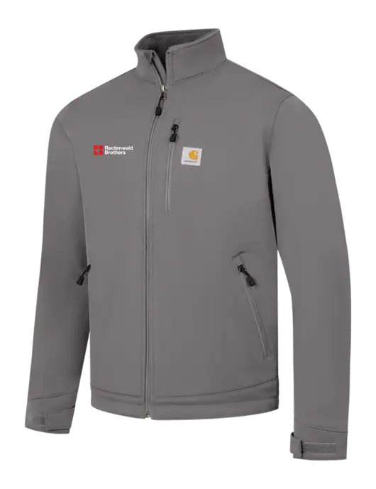 Carhartt Dark Medium Grey Crowley Soft Shell Jacket w/Rectenwald Brothers
