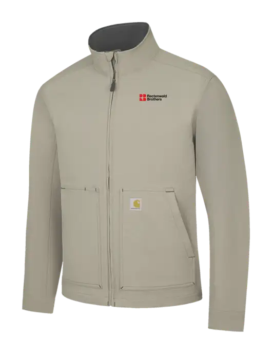 Carhartt Light  Grey Super Dux Soft Shell Jacket w/Rectenwald Brothers