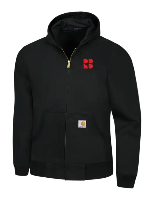 Carhartt Black Thermal Lined Duck Active Jacket w/RB Logo