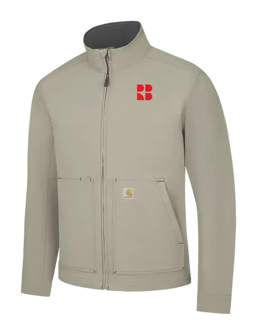 Carhartt Light  Grey Super Dux Soft Shell Jacket w/RB Logo