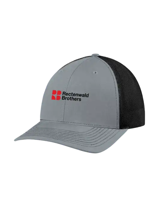Richardson Adjustable Snapback Original 112 Trucker Cap Heather Grey w/Black Mesh w/Rectenwald Brothers