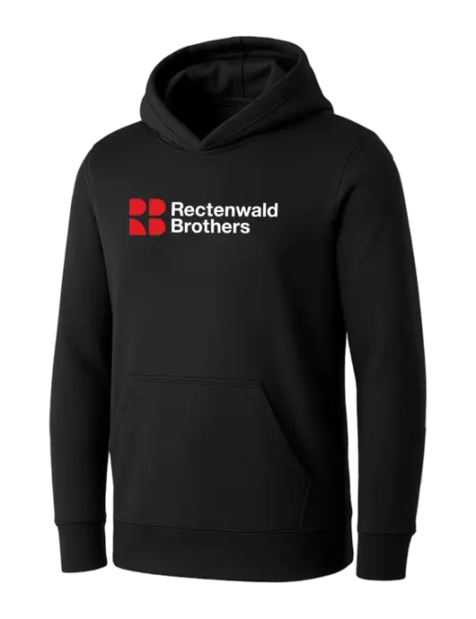 Womens Black Core Fleece Pullover Hooded Sweatshirt w/Rectenwald Brothers