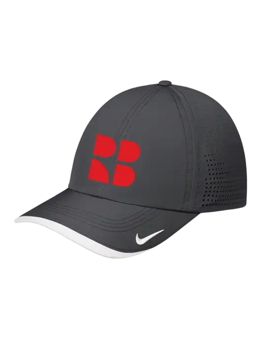 Nike Dark Grey/White Dri-FIT Perforated Performance Cap w/RB Logo