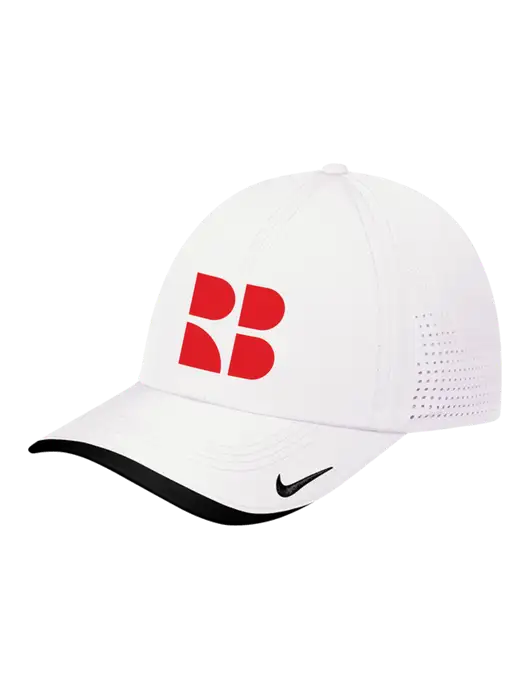 Nike White/Black Dri-FIT Perforated Performance Cap w/RB Logo