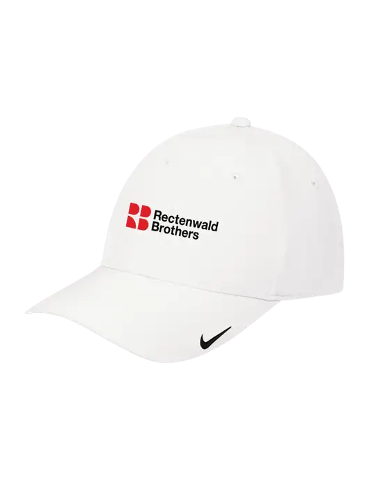Nike White Dri-FIT Legacy Cap w/Rectenwald Brothers
