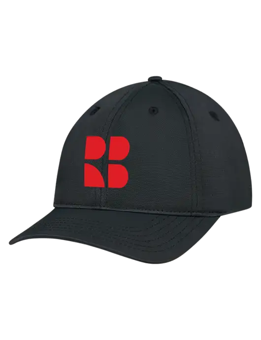 Black Nylon Twill Performance Cap w/RB Logo