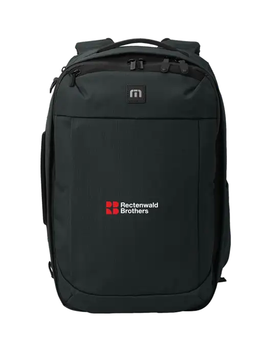 TravisMathew Black Convertible Backpack w/Rectenwald Brothers