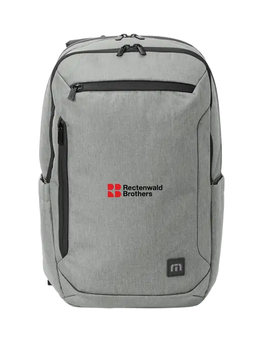 TravisMathew Light Grey Heather Duration Backpack w/Rectenwald Brothers
