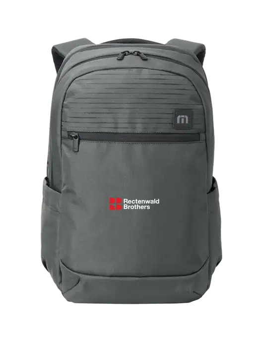 TravisMathew Dark Medium Grey Approach Backpack w/Rectenwald Brothers