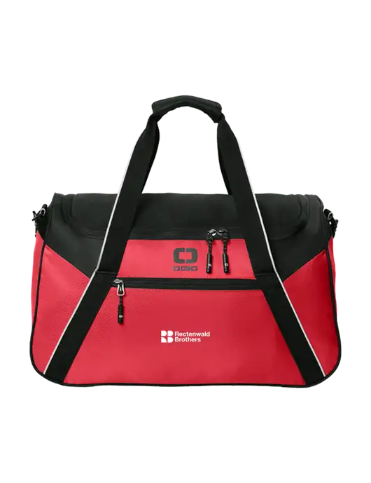 OGIO Red/Black Inception Duffel w/Rectenwald Brothers