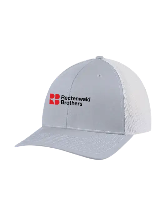 Richardson Adjustable Snapback Original 112 Trucker Cap Light Heather Grey w/White Mesh w/Rectenwald Brothers