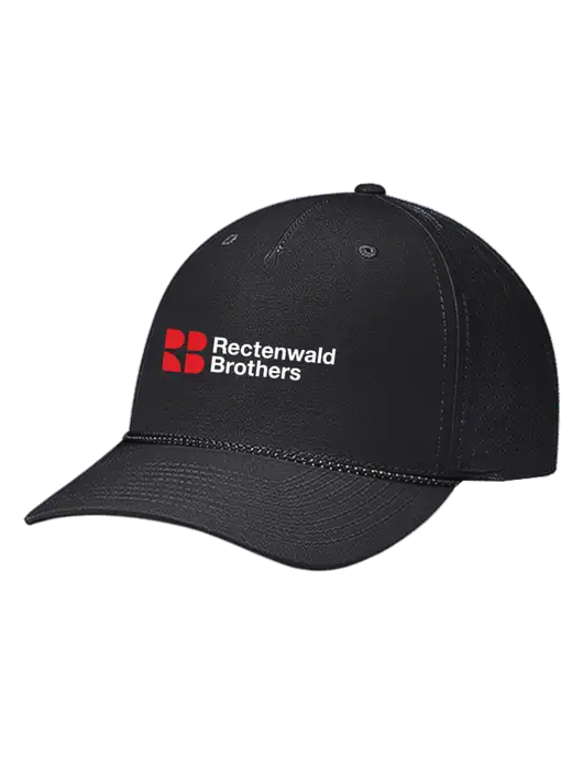 Richardson Laser Perf Performance Black/Black-Grey Rope Cap w/Rectenwald Brothers