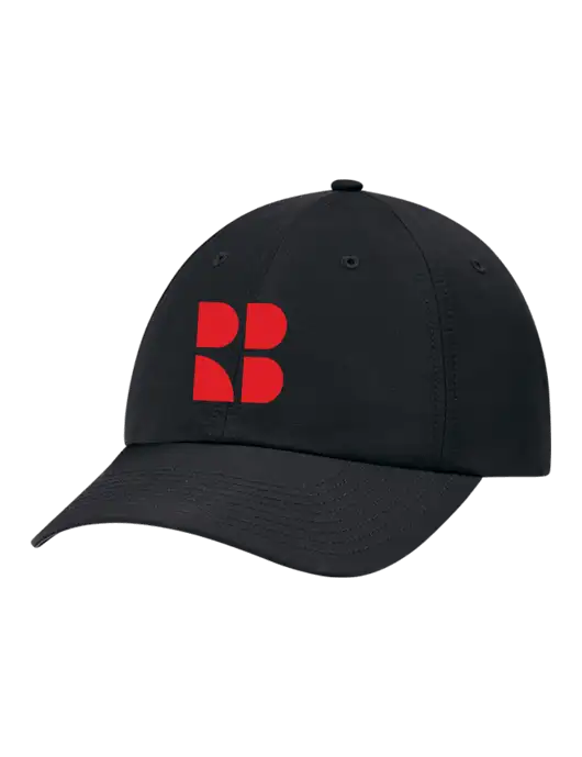 Richardson Relaxed Performance Lite Black Cap w/RB Logo
