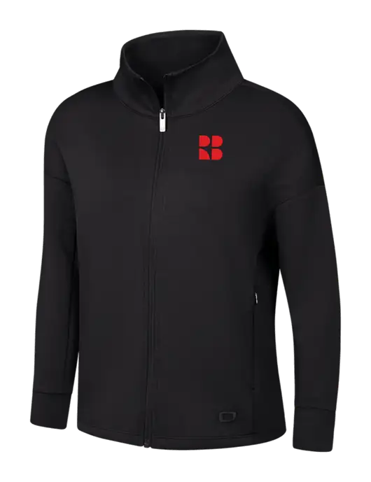 OGIO Womens Black Transcend Full-Zip w/RB Logo