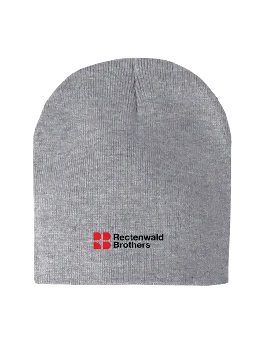 Light Grey Heather Element Knit Beanie w/Rectenwald Brothers