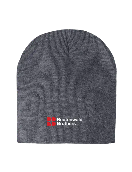 Dark Grey Heather Element Knit Beanie w/Rectenwald Brothers