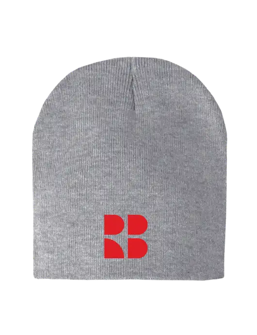 Light Grey Heather Element Knit Beanie w/RB Logo