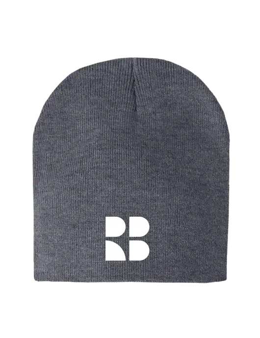 Dark Grey Heather Element Knit Beanie w/RB Logo