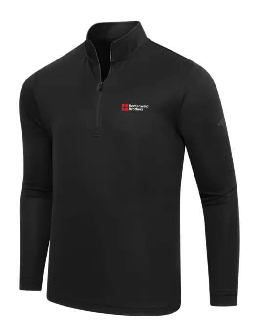 Adidas Black Lightweight Quarter Zip Pullover w/Rectenwald Brothers