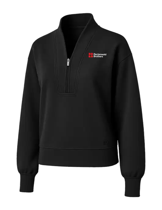 OGIO Womens Black Transcend 1/4-Zip w/Rectenwald Brothers