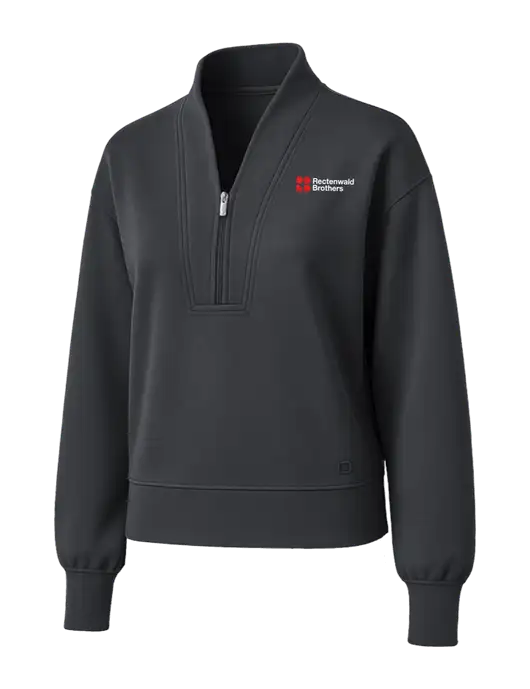 OGIO Womens Dark Grey Transcend 1/4-Zip w/Rectenwald Brothers