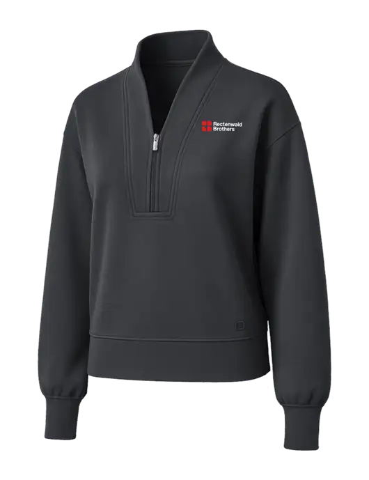 OGIO Womens Dark Grey Transcend 1/4-Zip w/Rectenwald Brothers