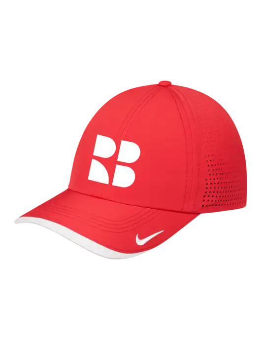 Nike Red/White Dri-FIT Perforated Performance Cap w/RB Logo