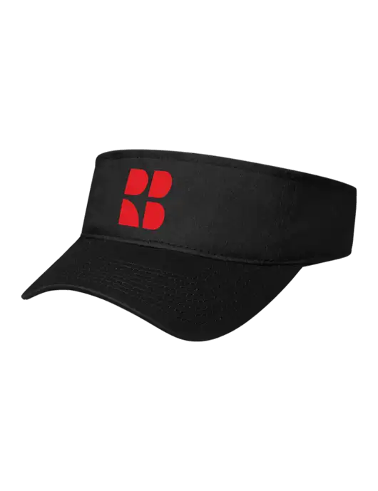 Black Cap Visor w/RB Logo
