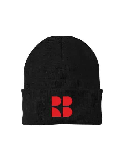 Black Knit Cap w/RB Logo