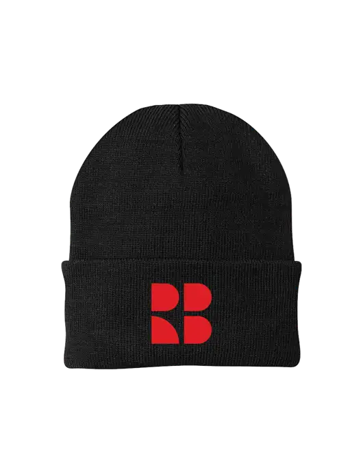 Black Knit Cap w/RB Logo