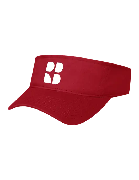 Red Cap Visor w/RB Logo