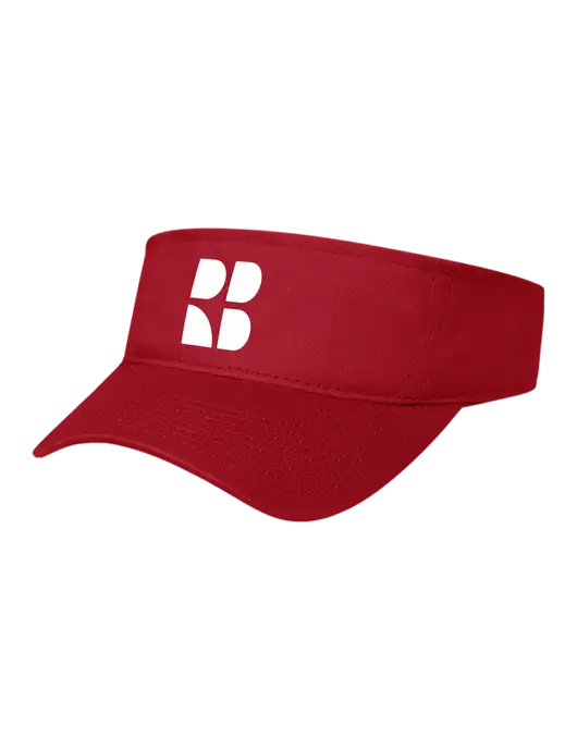 Red Cap Visor w/RB Logo