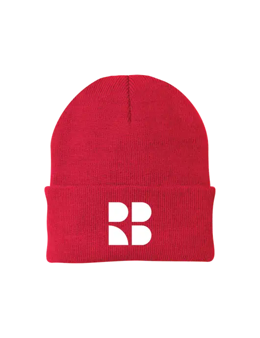 Red Knit Cap w/RB Logo