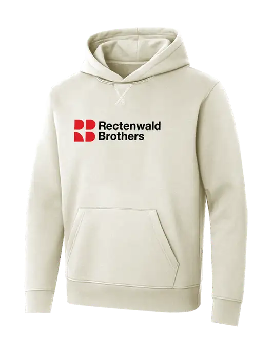 Allmade White Sand Organic French Terry Pullover Hoodie w/Rectenwald Brothers