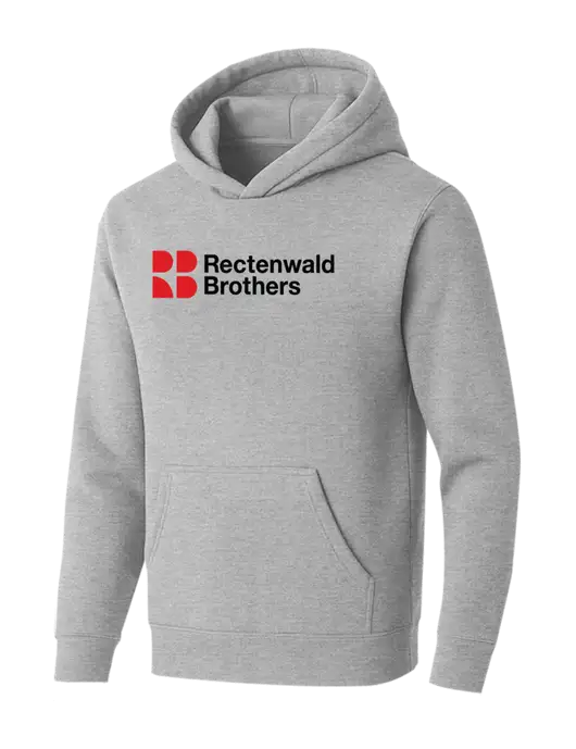 BELLA+CANVAS Light Grey Heather Sponge Fleece Pullover Hoodie w/Rectenwald Brothers