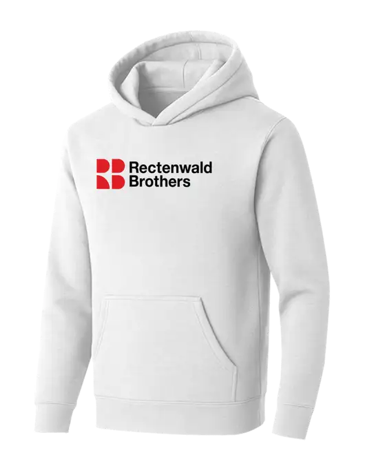 BELLA+CANVAS Heathered White Sponge Fleece Pullover Hoodie w/Rectenwald Brothers