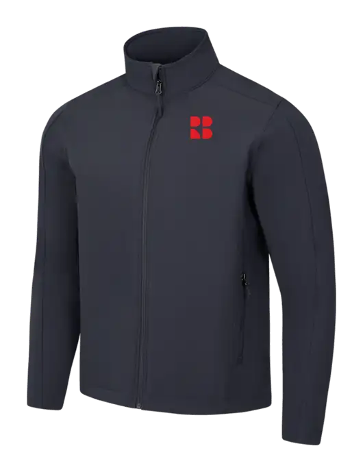 Charcoal Grey Core Soft Shell Jacket w/RB Logo