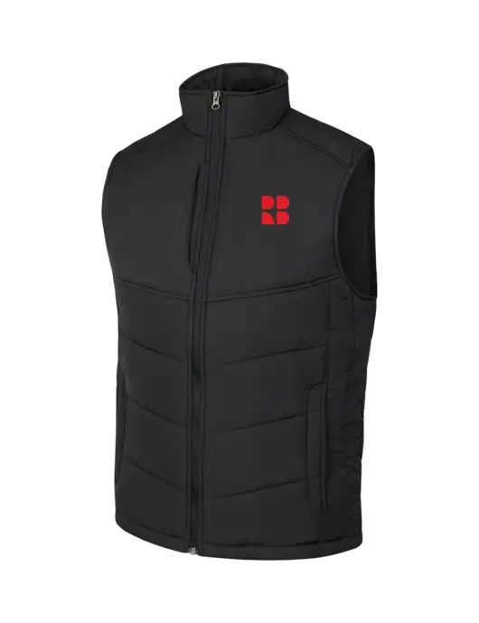 Black/Black Puffy Vest w/RB Logo