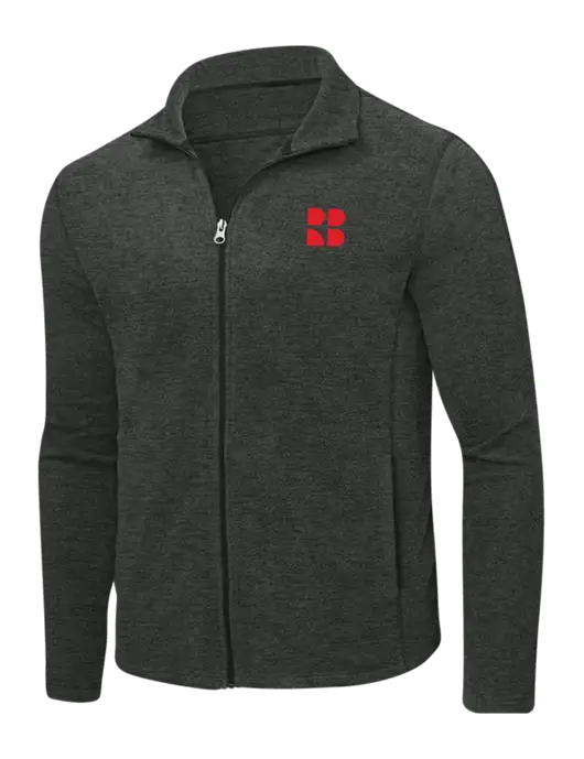 Charcoal Heather Microfleece Full-Zip Jacket w/RB Logo