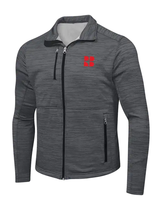 Dark Grey Digi Stripe Fleece Jacket w/RB Logo