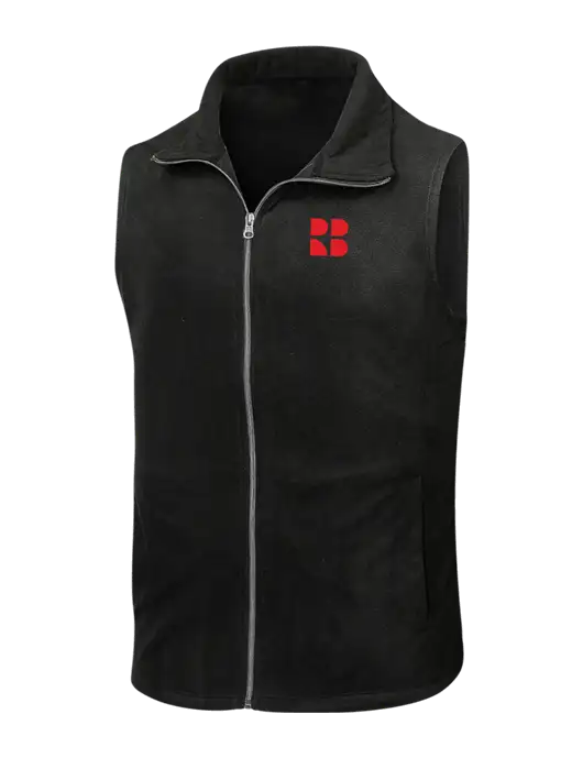 Black Microfleece Vest w/RB Logo