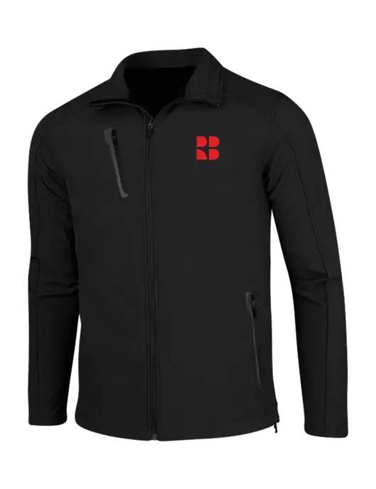 Black Welded Softshell Jacket w/RB Logo