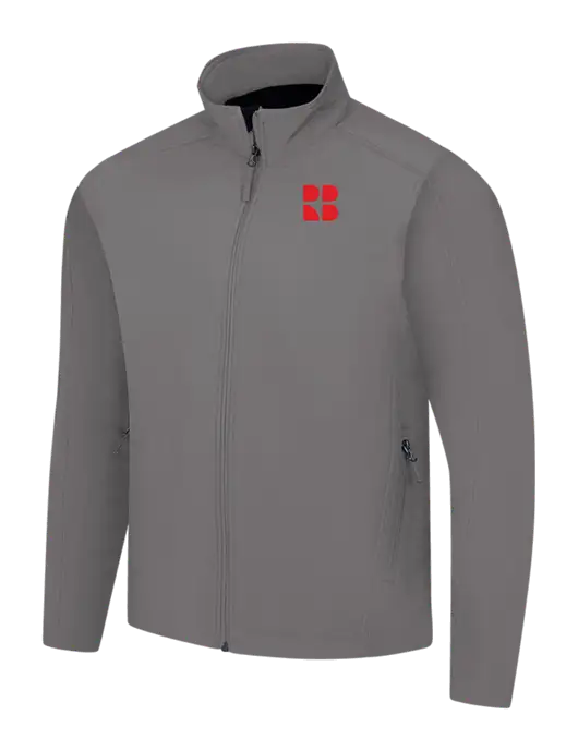 Medium Grey Core Soft Shell Jacket w/RB Logo