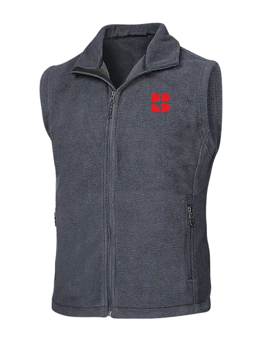 Dark Grey Fleece Vest w/RB Logo