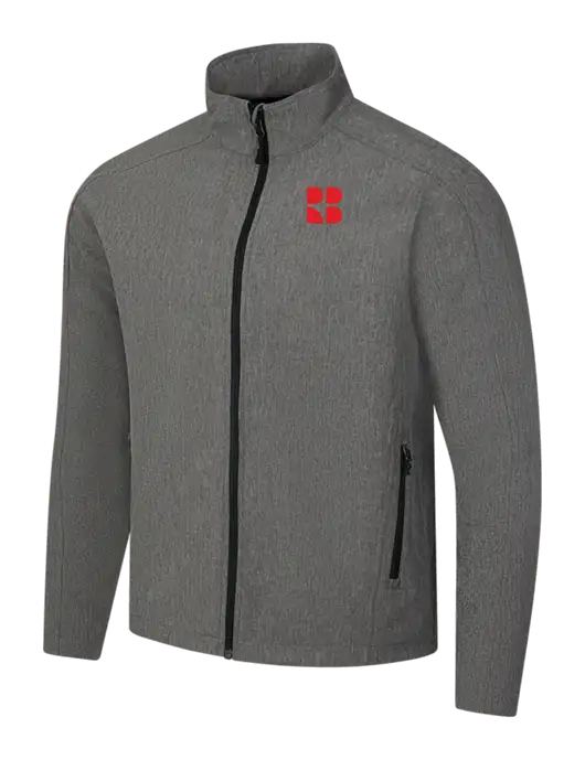 Medium Grey Heather Core Soft Shell Jacket w/RB Logo